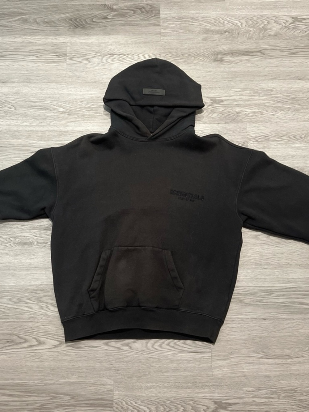 Essentials Men's Black Hoodie Sweater